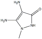 3H-Pyrazol-3-one,4,5-diamino-1,2-dihydro-1-methyl-(9CI) 结构式