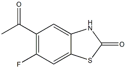 2(3H)-Benzothiazolone,5-acetyl-6-fluoro-(9CI) 结构式