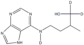 [2H3]DIHYDROZEATIN (D-DHZ 结构式