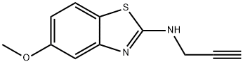 2-Benzothiazolamine,5-methoxy-N-2-propynyl-(9CI) 结构式