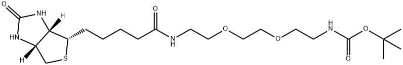 Biotin-PEG2-NH-Boc 结构式