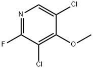 3,5-二氯-2-氟-4-甲氧基吡啶 结构式
