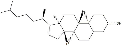5ξ-Cholestan-3β-ol 结构式