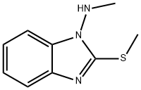 N-甲基-2-(甲巯基)-1H-苯并[D]咪唑基-1-胺 结构式