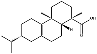 (13β)-Abiet-8-en-18-oic acid 结构式
