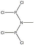 双(二氯膦基)甲胺 结构式