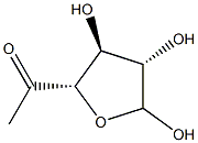 6-Deoxy-D-arabino-5-hexosulofuranose 结构式