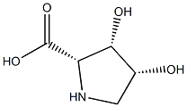 D-Proline, 3,4-dihydroxy-, (3R,4S)-rel- (9CI) 结构式