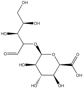 2-O-(glucopyranosyluronic acid)xylose 结构式