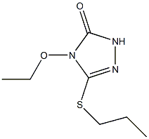 3H-1,2,4-Triazol-3-one,4-ethoxy-2,4-dihydro-5-(propylthio)-(9CI) 结构式