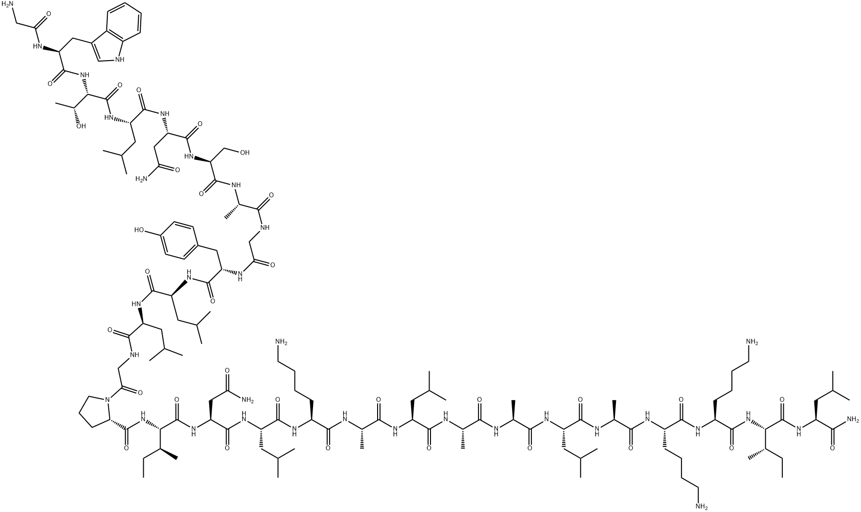 GALANIN (1-13)-MASTOPARAN 结构式