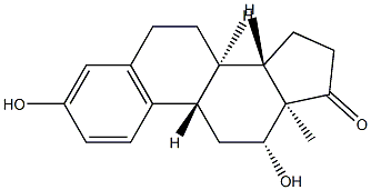 3,12β-Dihydroxy-1,3,5(10)-estratrien-17-one 结构式