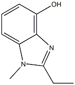 1H-Benzimidazol-4-ol,2-ethyl-1-methyl-(9CI) 结构式