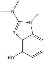 1H-Benzimidazol-4-ol,2-(dimethylamino)-1-methyl-(9CI) 结构式