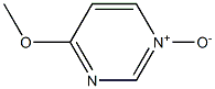 Pyrimidine, 4-methoxy-, 1-oxide (6CI,8CI,9CI) 结构式