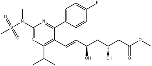 瑞舒伐他汀(3R,5R)- 甲基乙脂异构体 结构式