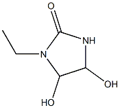 2-Imidazolidinone,1-ethyl-4,5-dihydroxy-(9CI) 结构式