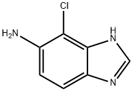 4-氯-1H-苯并[D]咪唑基-5-胺 结构式