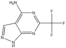 3-(trifluoromethyl)-2,4,8,9-tetrazabicyclo[4.3.0]nona-1,3,5,7-tetraen- 5-amine 结构式