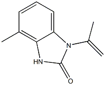 2H-Benzimidazol-2-one,1,3-dihydro-4-methyl-1-(1-methylethenyl)-(9CI) 结构式