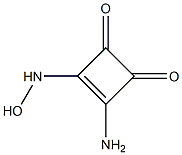 3-Cyclobutene-1,2-dione,3-amino-4-(hydroxyamino)-(9CI) 结构式