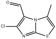 6-氯-3-甲基咪唑并[2,1-B]噻唑-5-甲醛 结构式