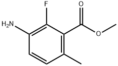 甲基 3-氨基-2-氟-6-甲基苯酸盐 结构式