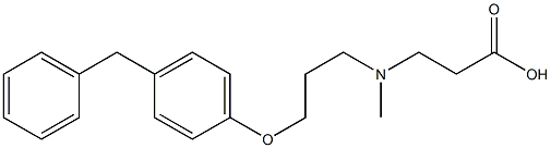 β-Alanine, N-Methyl-N-[3-[4-(phenylMethyl)phenoxy]propyl]- 结构式