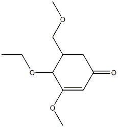 2-Cyclohexen-1-one,4-ethoxy-3-methoxy-5-(methoxymethyl)-(9CI) 结构式