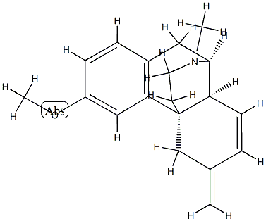 (14α)-7,8-Didehydro-3-methoxy-17-methyl-6-methylenemorphinan 结构式
