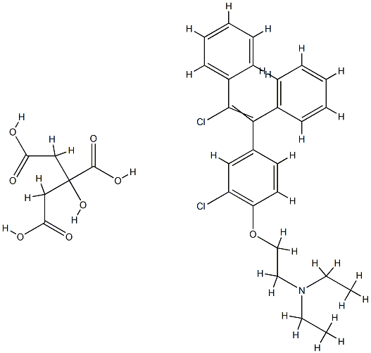 酸氯米芬杂质 结构式