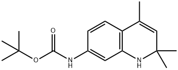 Carbamic acid, N-(1,2-dihydro-2,2,4-trimethyl-7-quinolinyl)-, 1,1-dimethylethyl ester 结构式