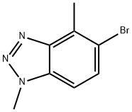 5-溴-1,4-二甲基-1H-苯并[D][1,2,3]三唑 结构式