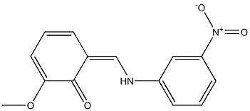 2-methoxy-6-{[(3-nitrophenyl)imino]methyl}phenol 结构式