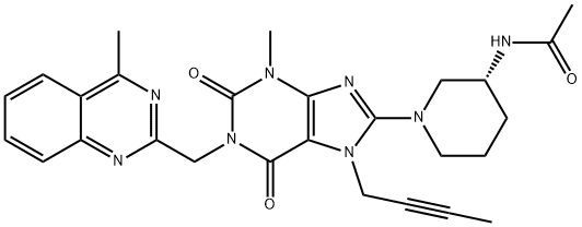 利格列汀N-乙酰杂质 结构式