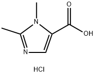 1,2-二甲基-1H-咪唑-5-羧酸盐酸 结构式