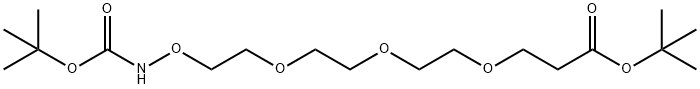 Boc-Aminoxy-PEG3-OtBu 结构式