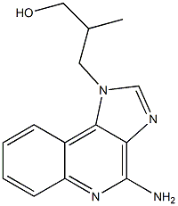 3-(4-氨基-1H-咪唑并[4,5-C]喹啉-1-基)-2-甲基丙烷-1-醇 结构式