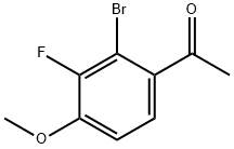 2-Bromo-3-fluoro-4-methoxyacetophenone 结构式