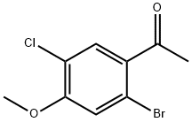 2-Bromo-5-chloro-4-methoxyacetophenone 结构式