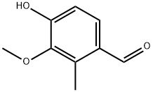 4-羟基-3-甲氧基-2-甲基苯甲醛 结构式
