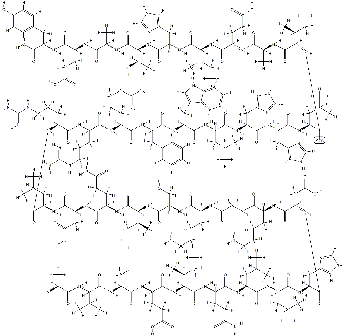 (ILE5,TRP23,TYR36)-PTH-RELATED PROTEIN (1-36) (HUMAN, MOUSE, RAT) TRIFLUOROACETATE SALT 结构式