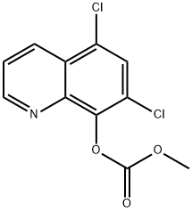 Methyl-8-(5,7-dichloroquinolyl)carbonic acid ester 结构式