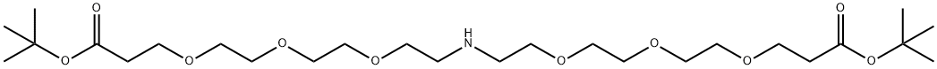 NH-(PEG3-t-butyl ester)2 结构式