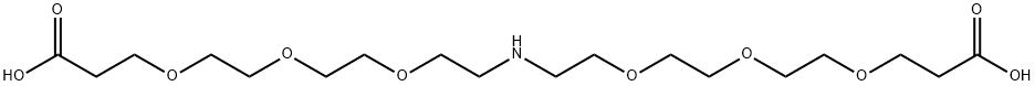 NH-(PEG3-acid)2 结构式