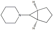 Piperidine, 1-bicyclo[3.1.0]hex-6-yl-, (1-alpha-,5-alpha-,6-ba-)- (9CI) 结构式