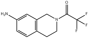 1-(7-胺基-3,4-二氢异喹啉-2(1H)-基)-2,2,2-三氟乙烷-1-酮 结构式