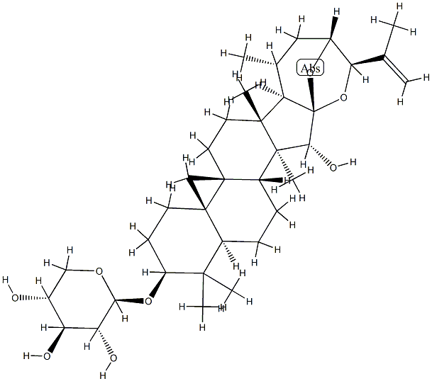 25-脱氢升麻醇 3-O-BETA-D-木糖苷 结构式