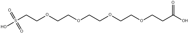 Carboxy-PEG4-sulfonic acid 结构式