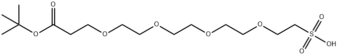 BOC-氨基- (乙氧基) 4-丙酸 结构式